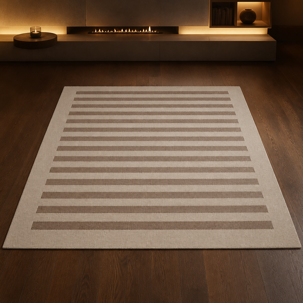 Loloi Traditional Rug shown whole on a dark timber floor