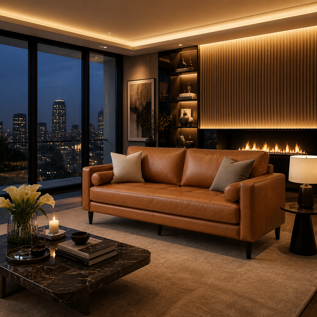 Marisa leather sofa — Sofa Classic variant
