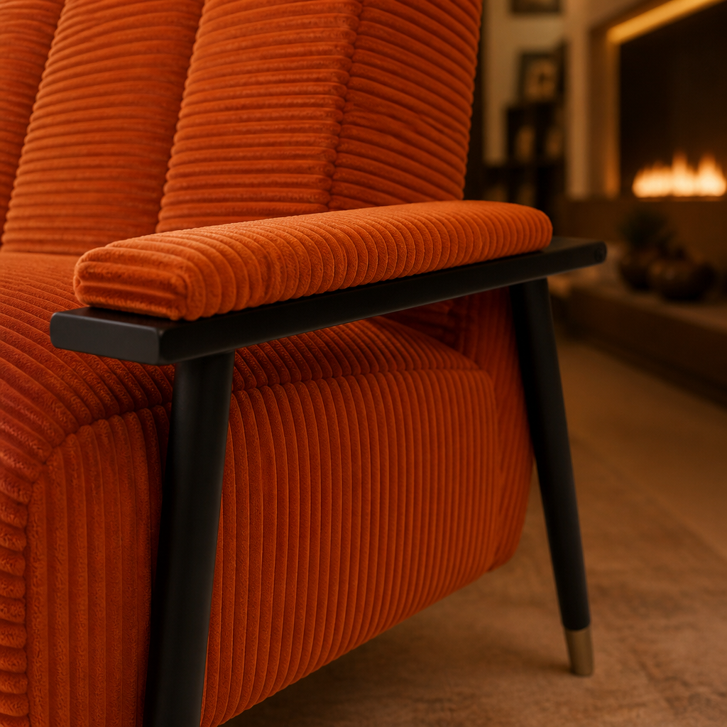 Mid-Century Metal Accent Chair lifestyle image 5
