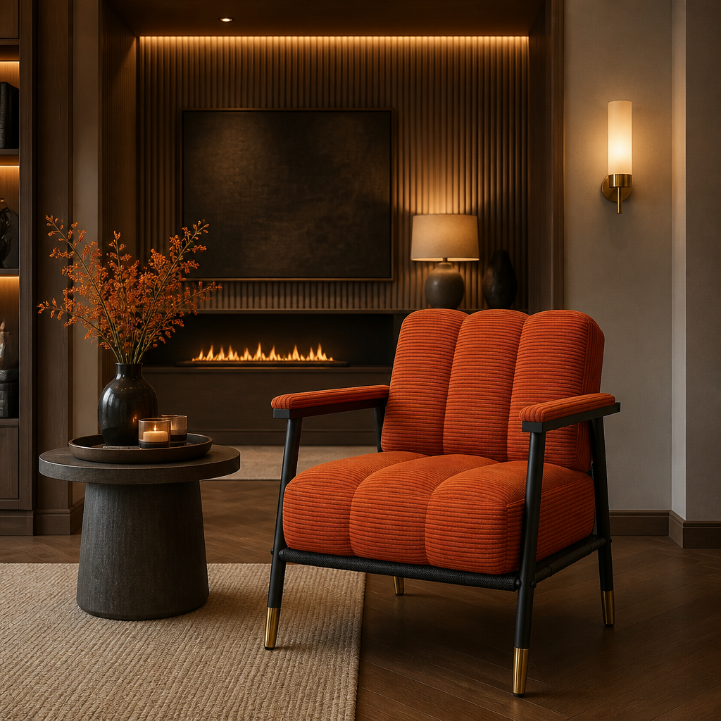 Mid-Century Metal Accent Chair lifestyle image 6