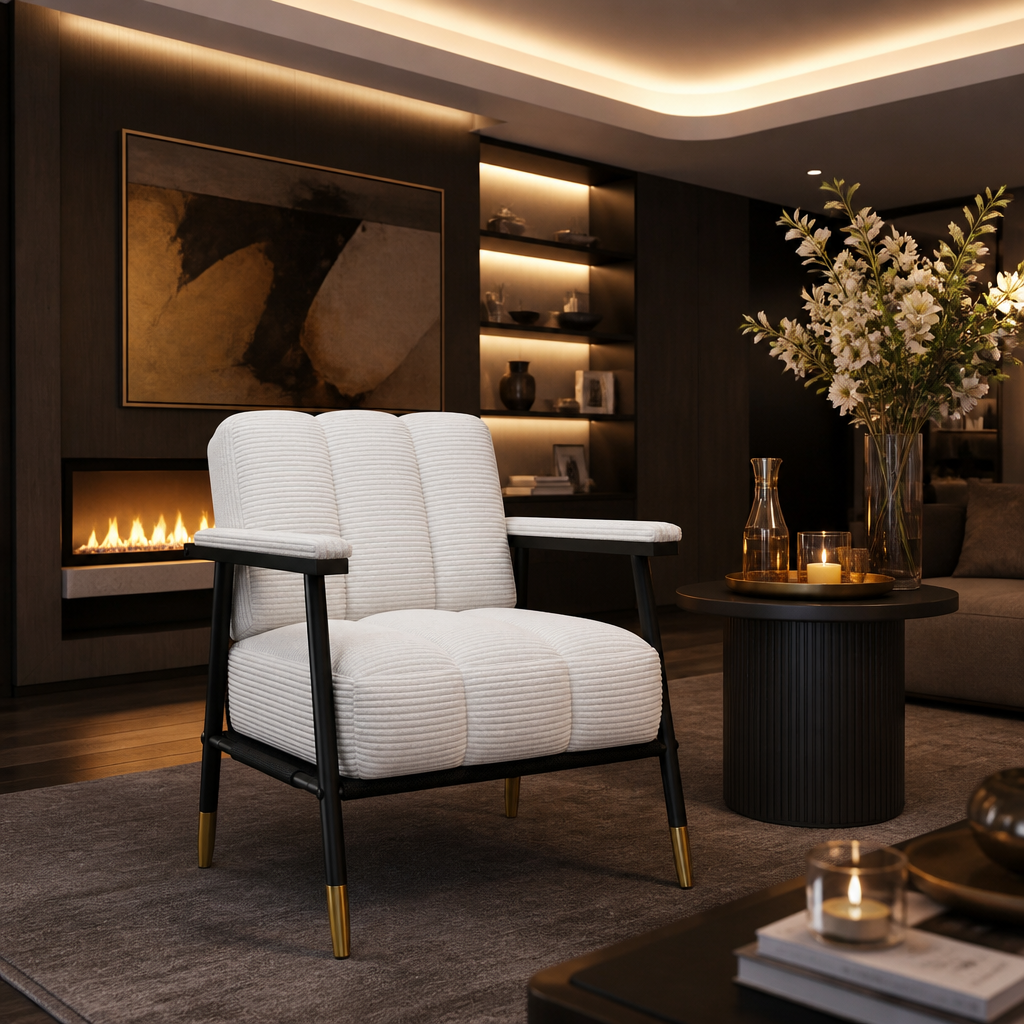 Mid-Century Metal Accent Chair lifestyle image 8