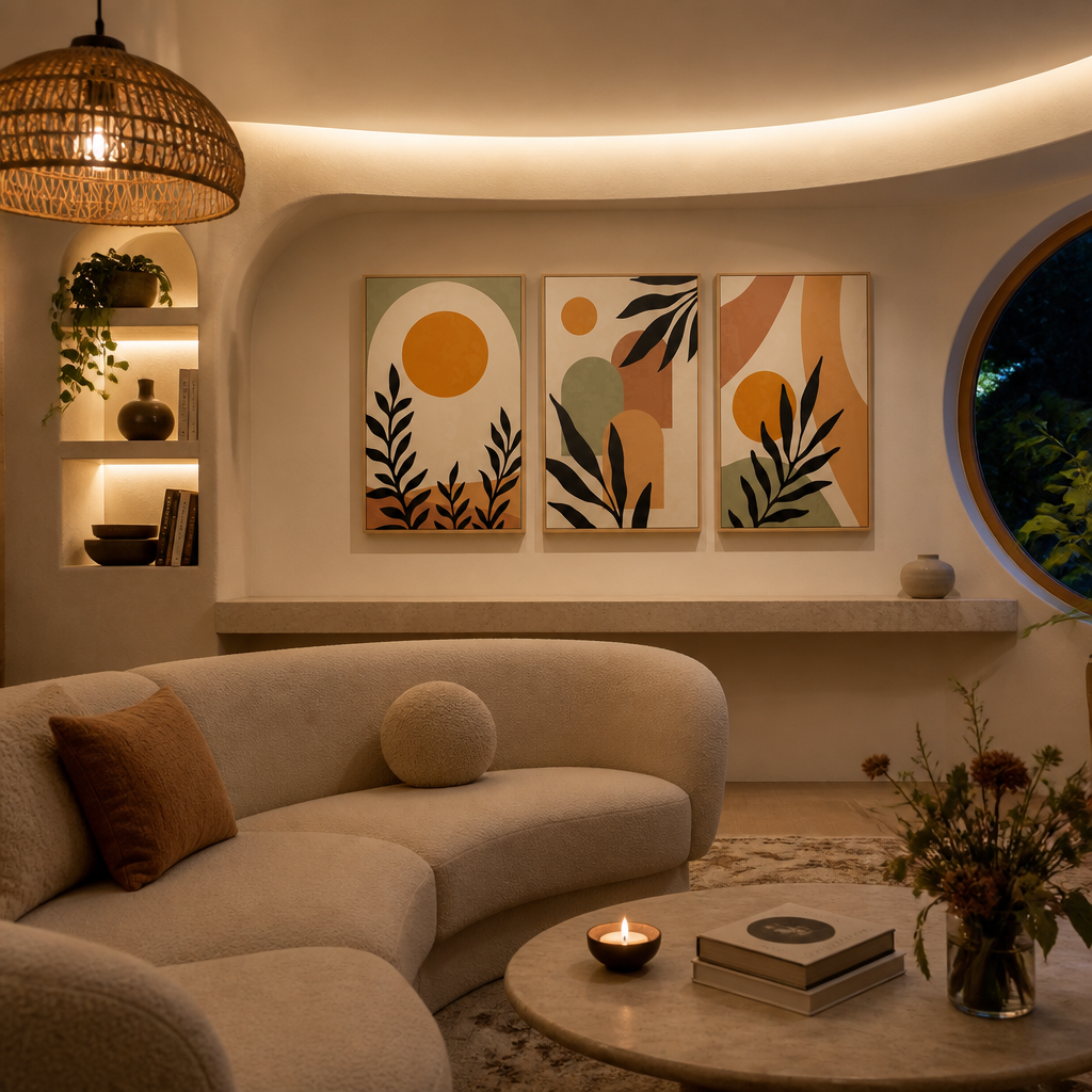 Oak & Hour Mid-Century Wall Art — generated variant image 6