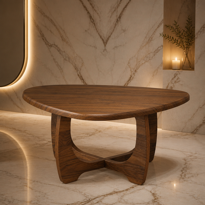Oak & Hour Mid-Century Walnut Coffee Table — generated gallery image 1