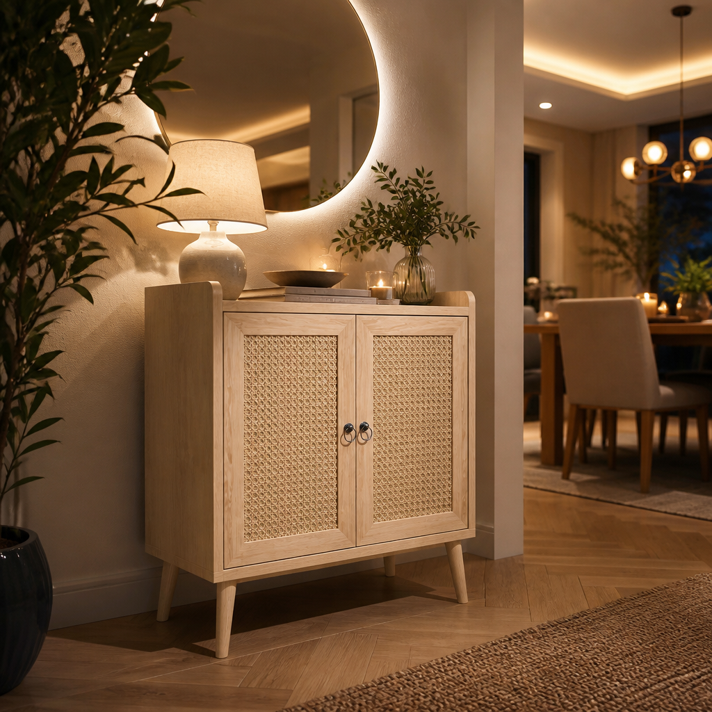Mid-Century Rattan Sideboard lifestyle image 2