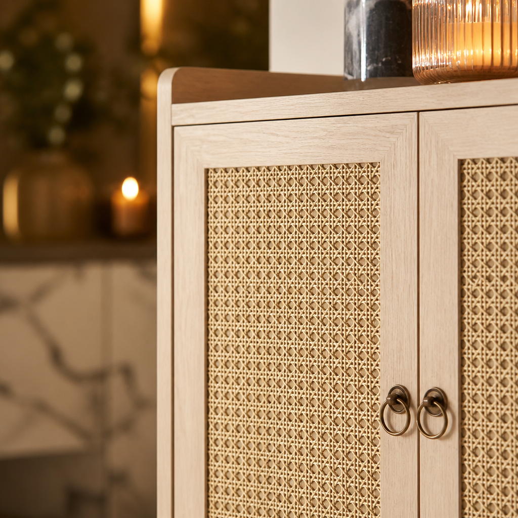 Mid-Century Rattan Sideboard lifestyle image 4
