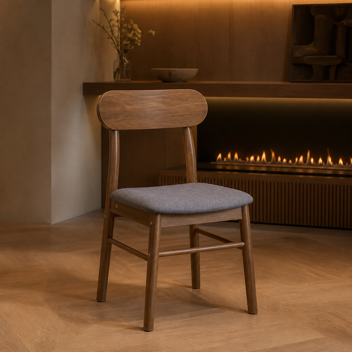 Mid-Century Solid Wood Dining Chair lifestyle image 1