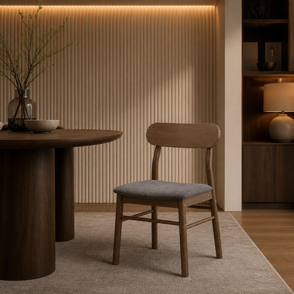 Mid-Century Solid Wood Dining Chair lifestyle image 6