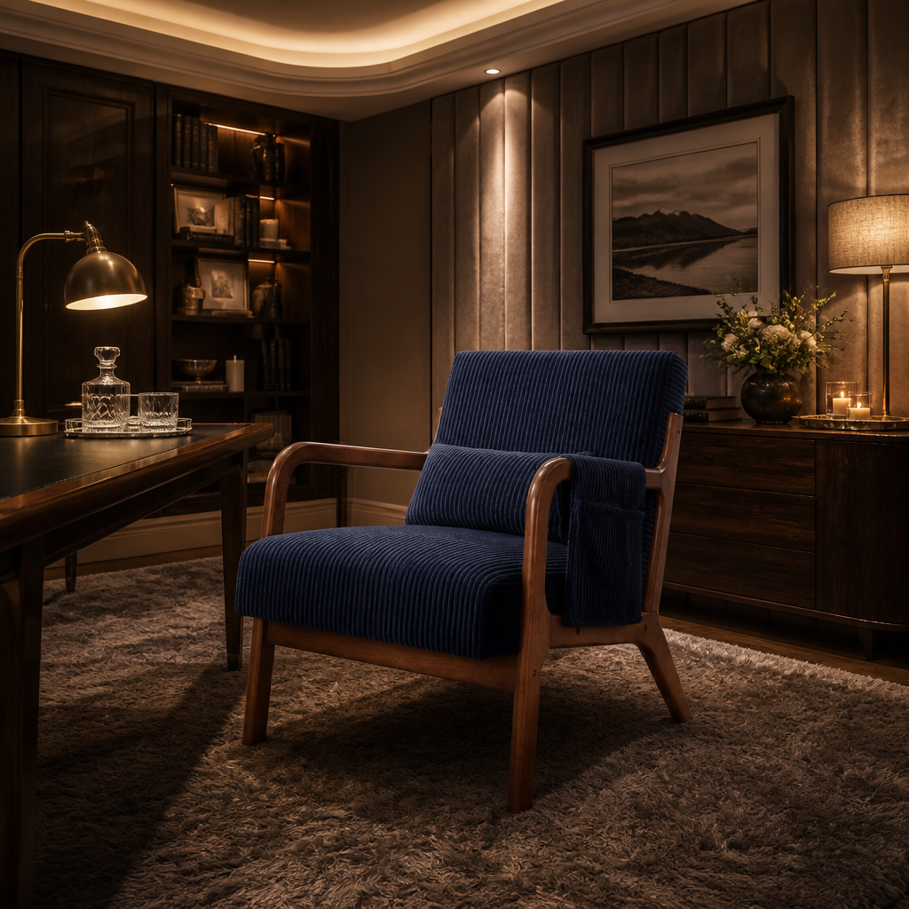 Mid-Century Solid Wood Office Chair lifestyle image 2