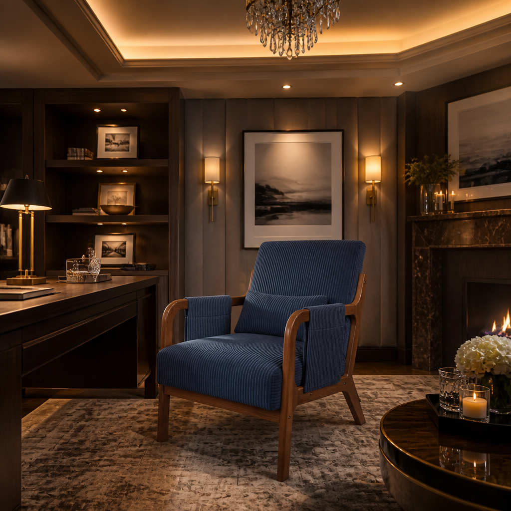 Mid-Century Solid Wood Office Chair lifestyle image 6