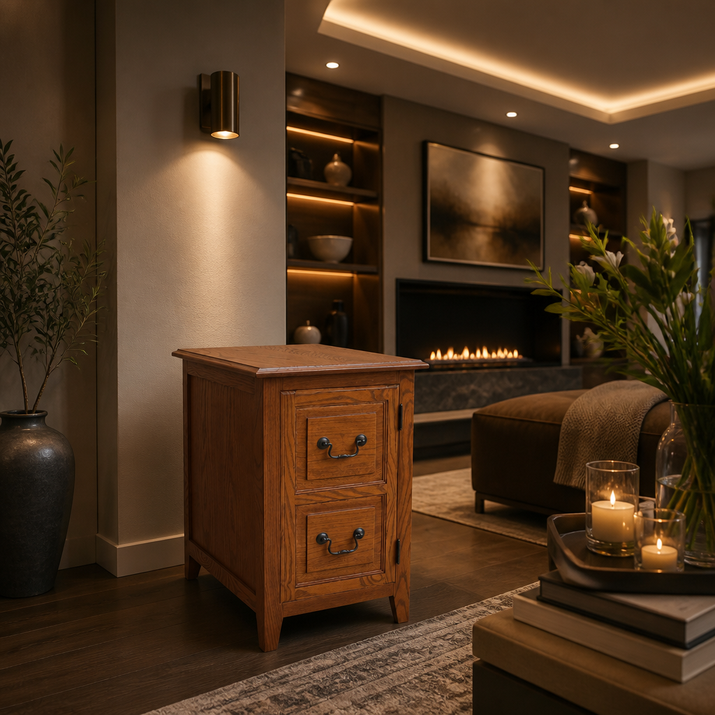 Oak & Hour Mission Storage Cabinet — generated variant image 6