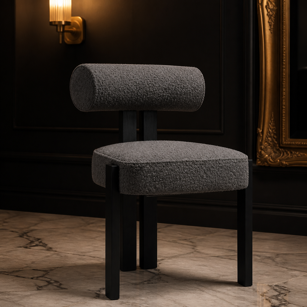 Oak & Hour Modern Boucle Dining Chair — generated gallery image 1