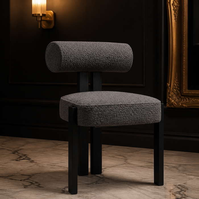 Oak & Hour Modern Boucle Dining Chair — generated gallery image 1