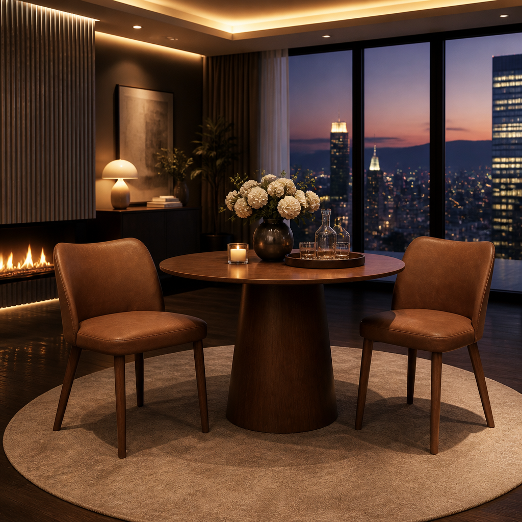 Modern Linen Dining Chair lifestyle image 6