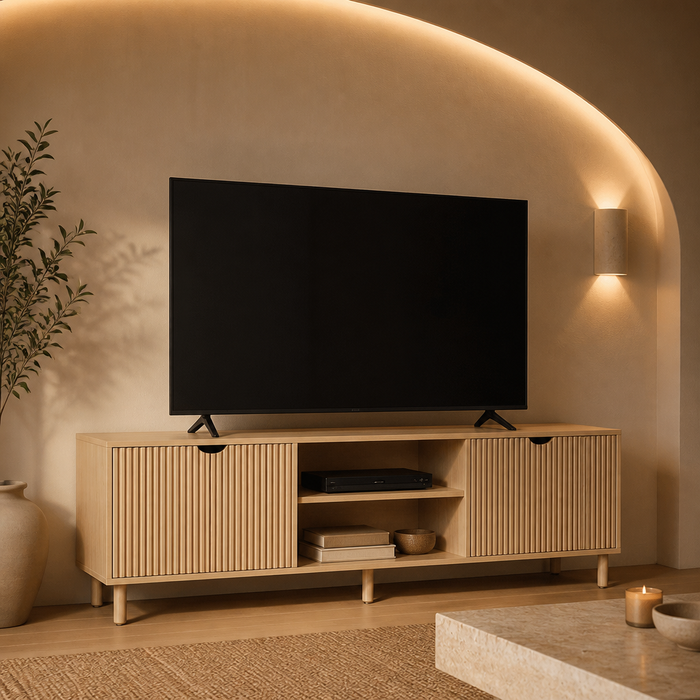 Modern TV Stand in a styled interior — hero view