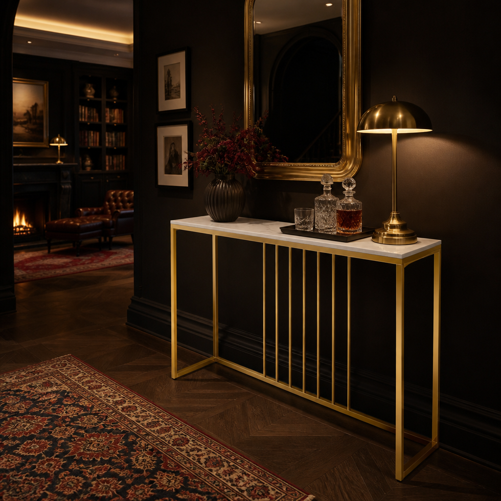 White and gold console variant image