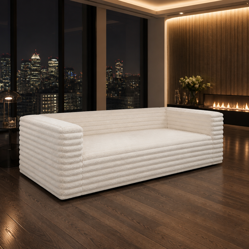 Oversized Luxury Corduroy Sofa lifestyle view 1