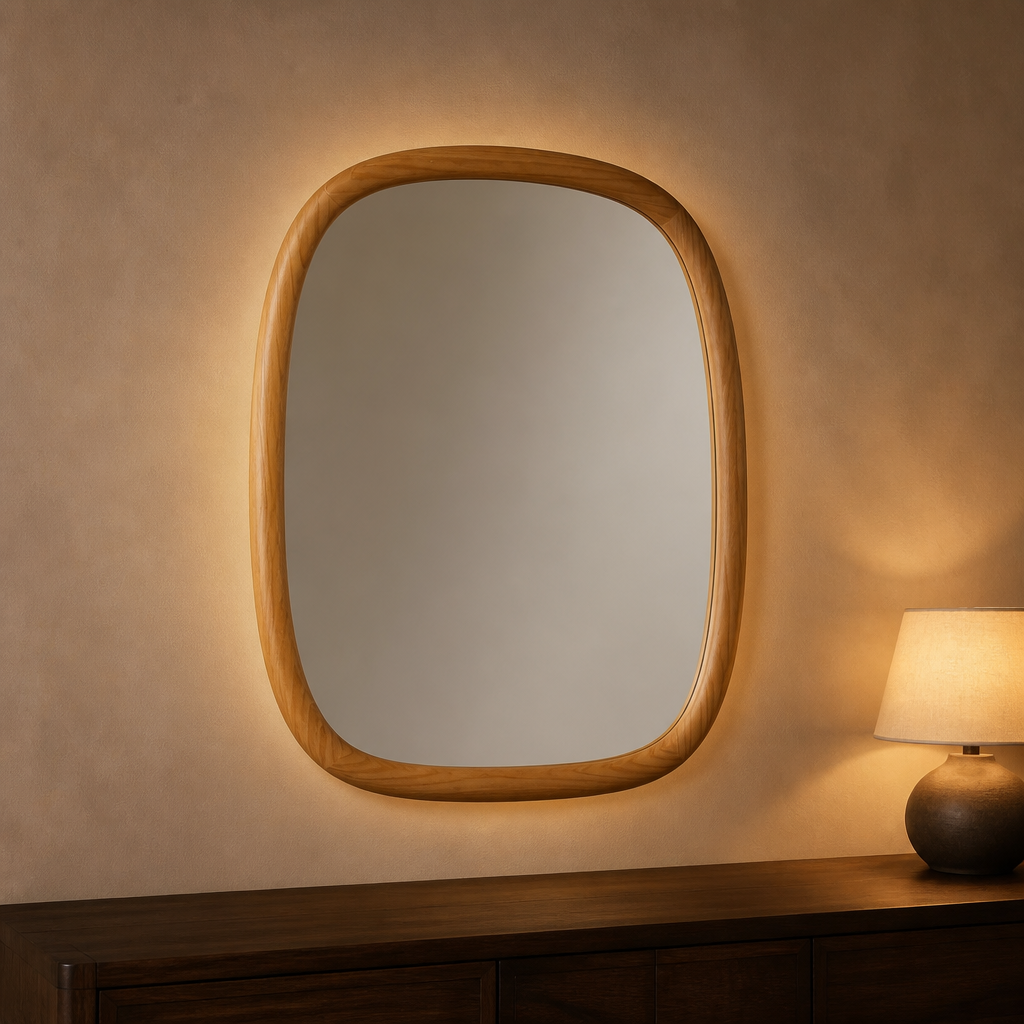Organic Wood Mirror — hero image 1