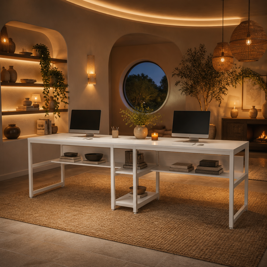 Person Farmhouse Desk lifestyle view 6