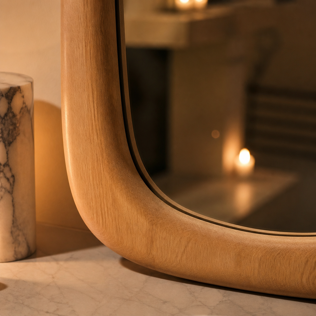 Organic Wood Mirror — lifestyle image 4