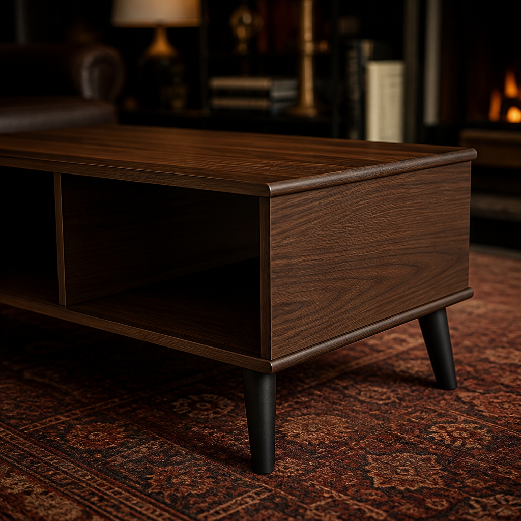 Piotr Walnut Coffee Table lifestyle view 3