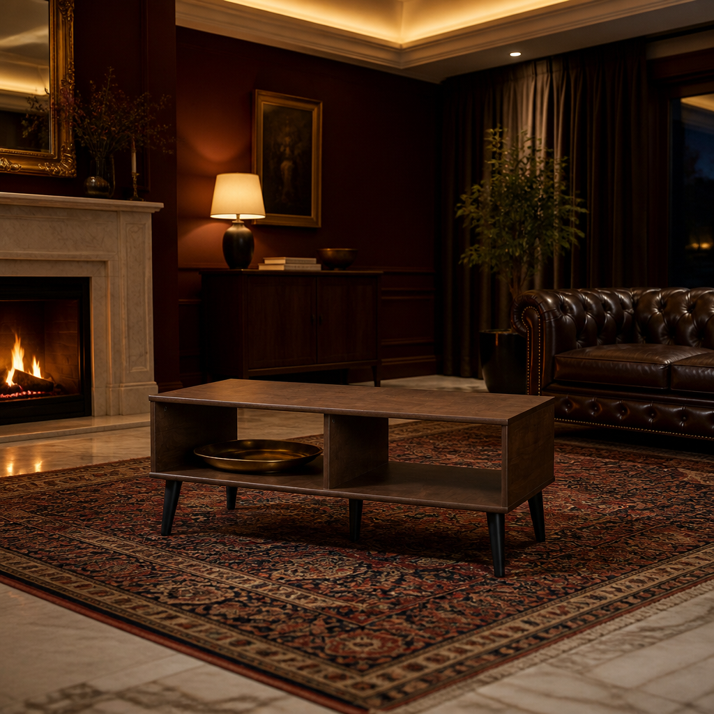 Piotr Walnut Coffee Table lifestyle view 5
