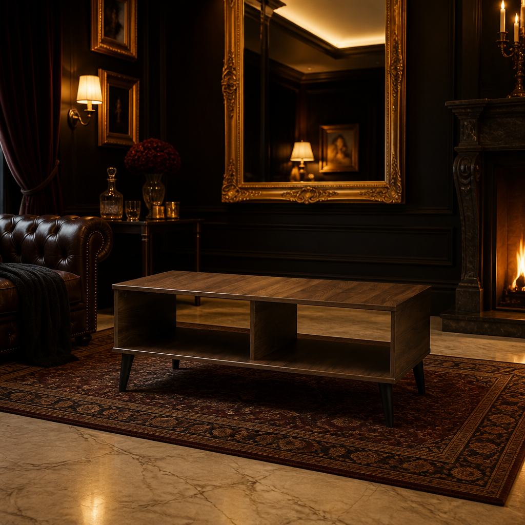 Piotr Walnut Coffee Table lifestyle view 6