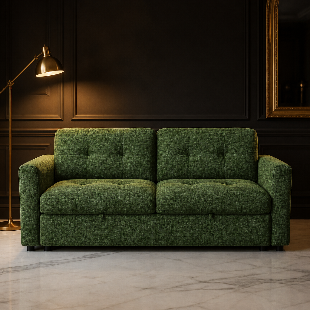 Oversized Chenille Loveseat — hero image 1