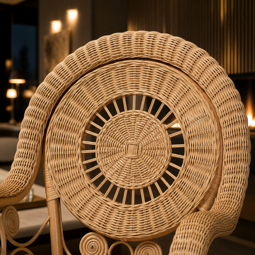 Putri Boho Rattan Accent Chair lifestyle view 4
