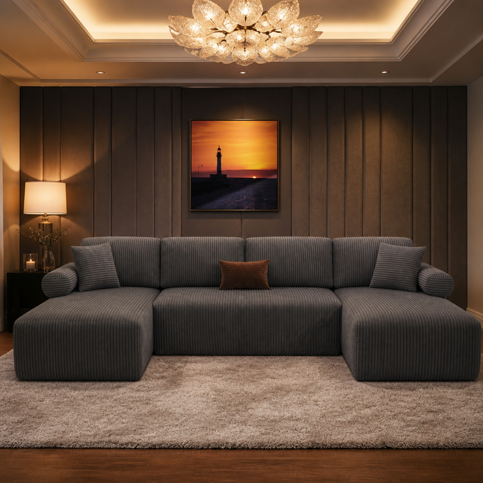Oversized Corduroy Sofa — hero image 1