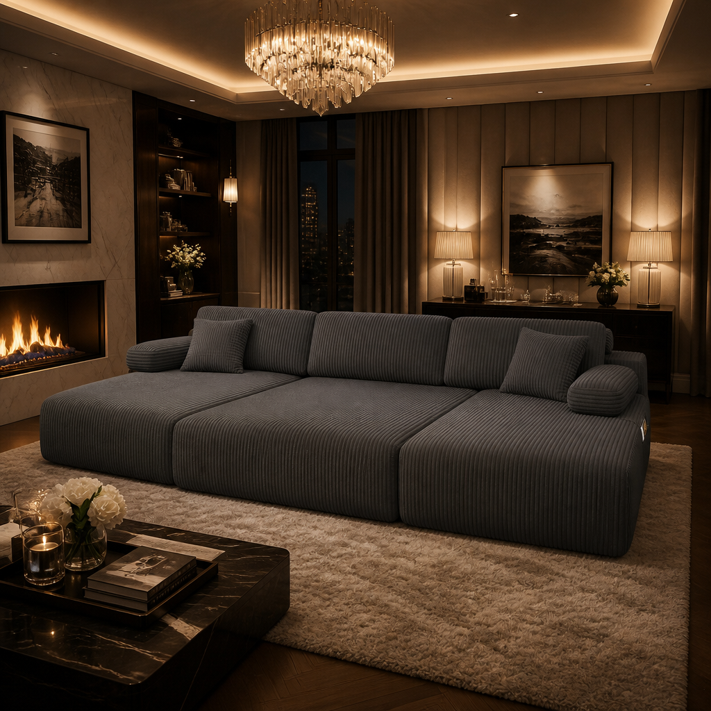 Oversized Corduroy Sofa — lifestyle image 2